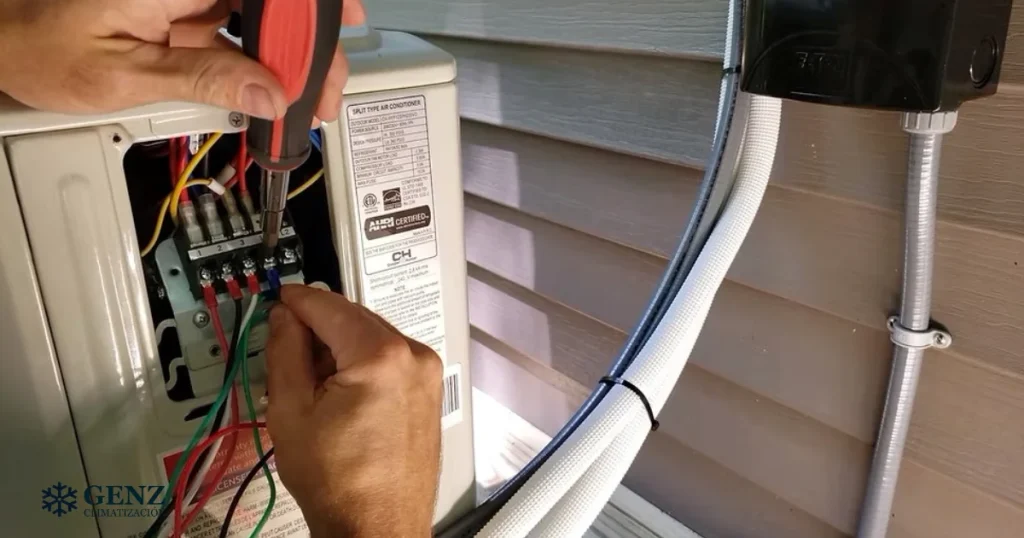 ¿Qué cable se usa para instalar un aire acondicionado split