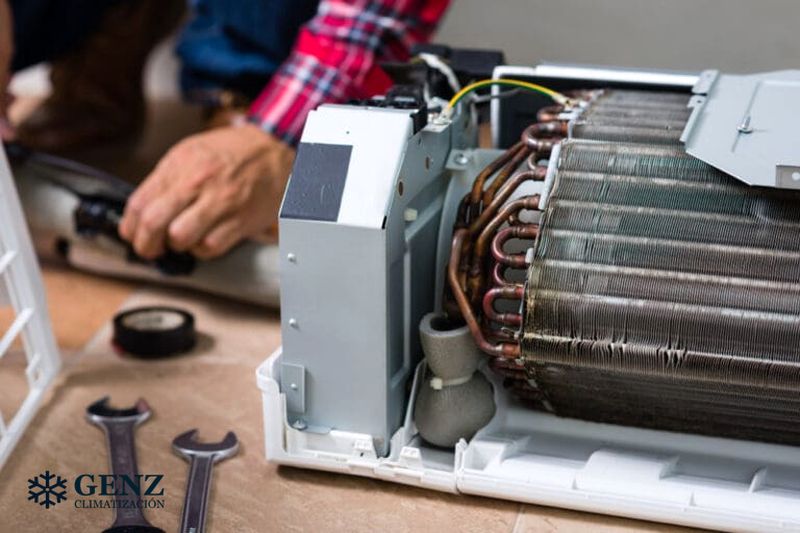 Evaporador de aire acondicionado que es