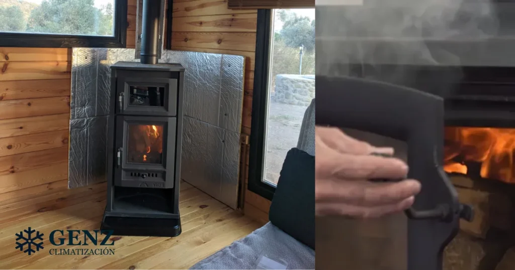 Por qué mi Salamandra o Estufa a Leña Tira Humo por la Puerta o Hacia Adentro